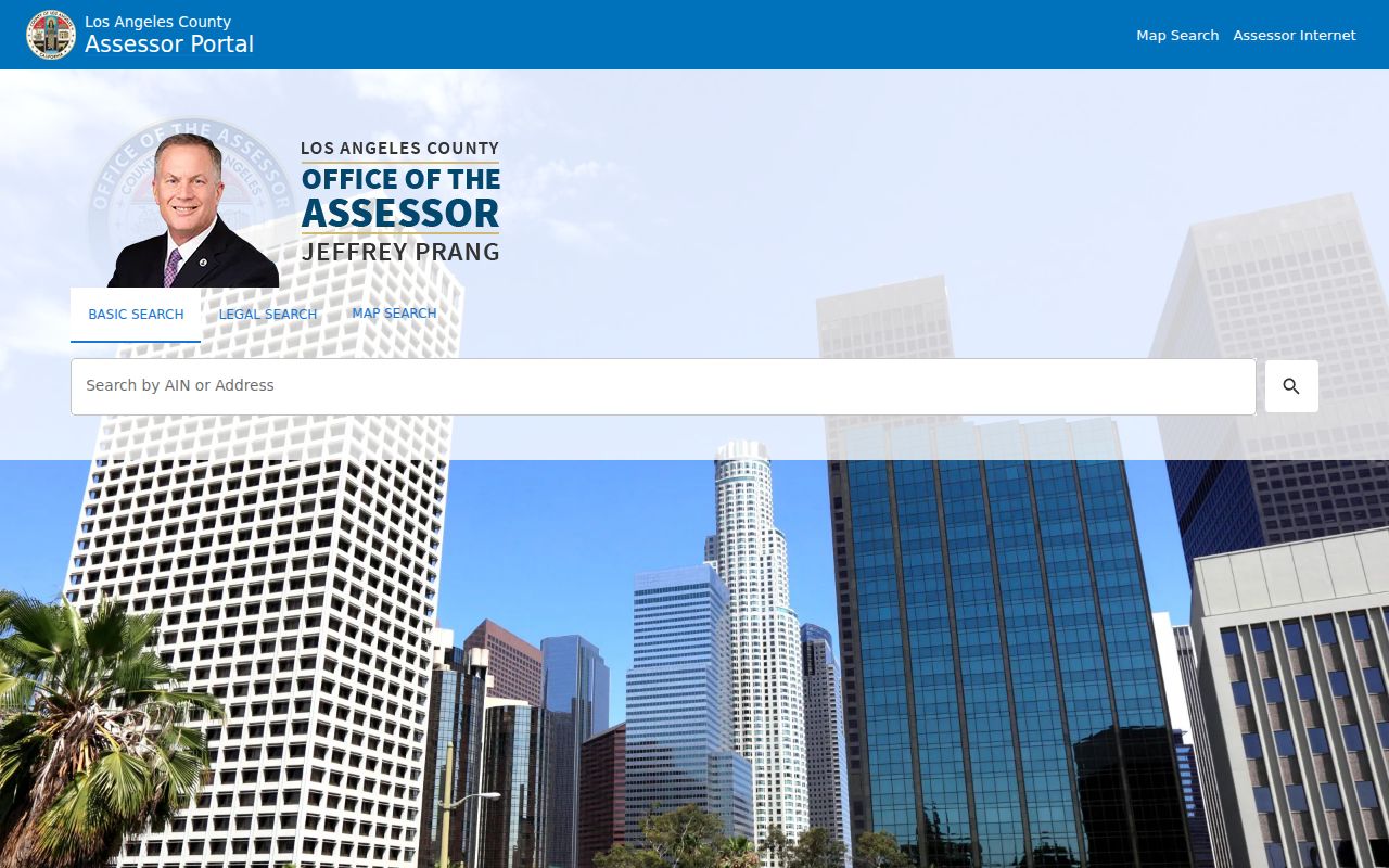 Hawthorne people search through the LA County Assessor Portal